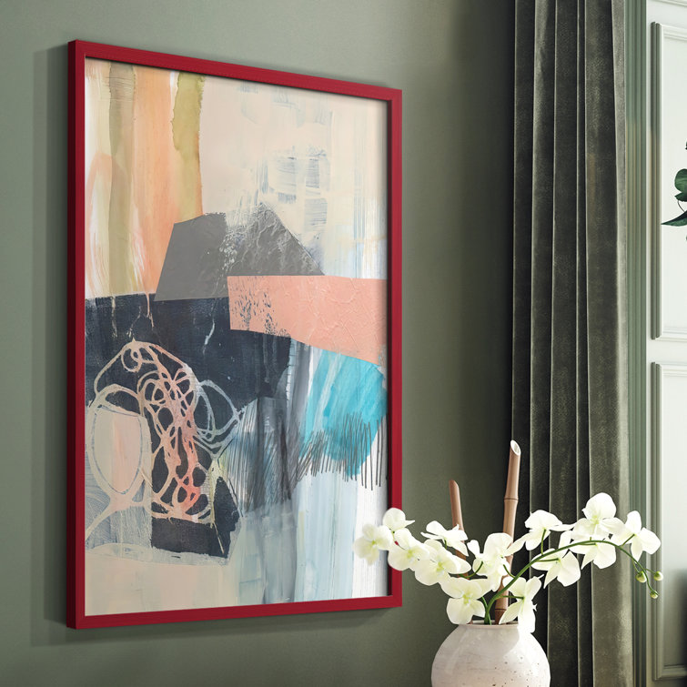 Wrought Studio Reductive II Framed Print Solid Wood Wayfair